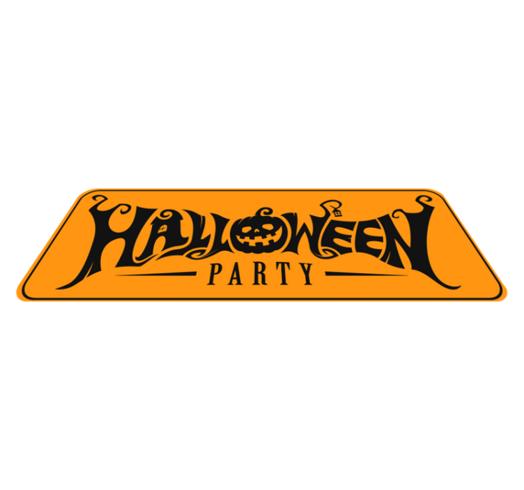 Vinyl teppich halloween festliches banner - TenStickers