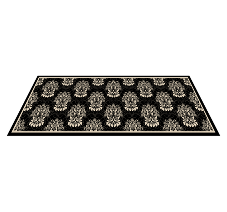 Vinyl Teppich Vintage barockes blumenmuster - TenStickers