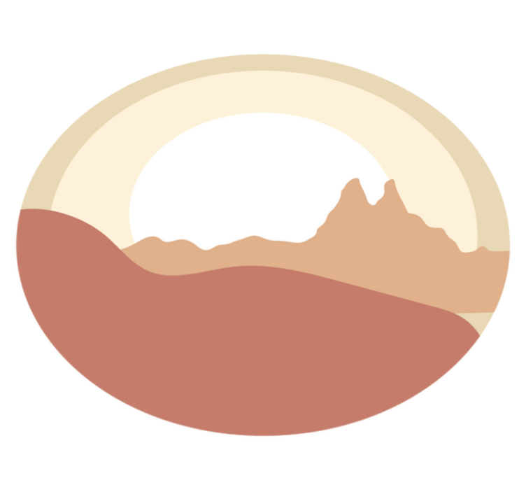 Vinyl Teppich Natur minimalistische landschaft - TenStickers