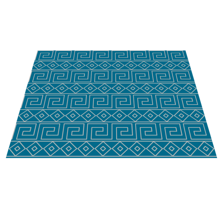 Vinyl teppich geometrisch griechisches schlüsselmotiv - TenStickers