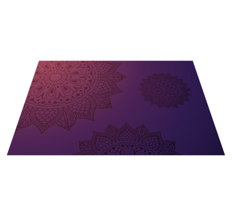 Vinyl teppich mandala im mandala muster - TenStickers