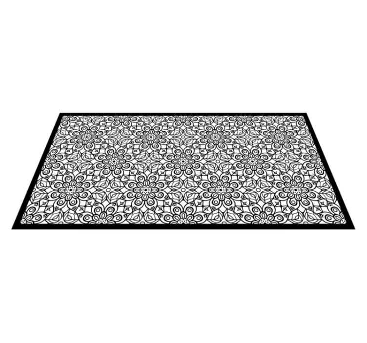 Vinyl Teppich geometrisch komplizierte mandalas - TenStickers