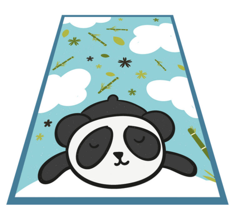 Vinyl Teppich Kinderzimmer panda-traumlandschaft - TenStickers
