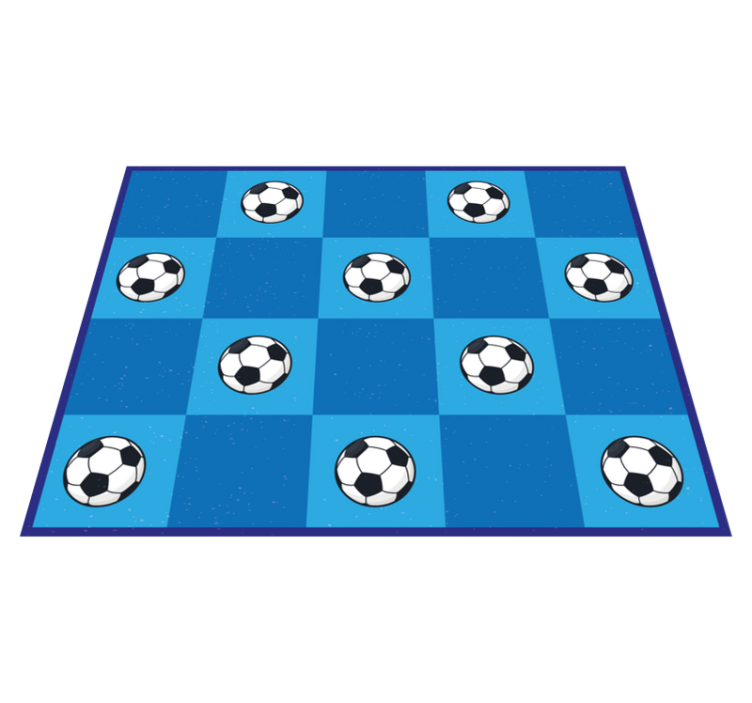 Vinyl Teppich Spiele fußball gemustert - TenStickers