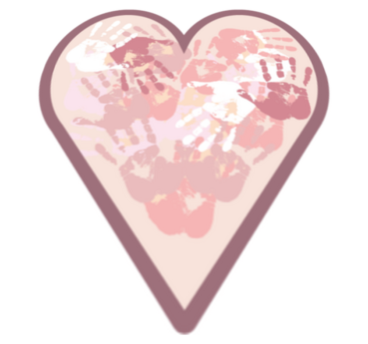 Vinyl Teppich mit Namen personalisiertes herz - TenStickers