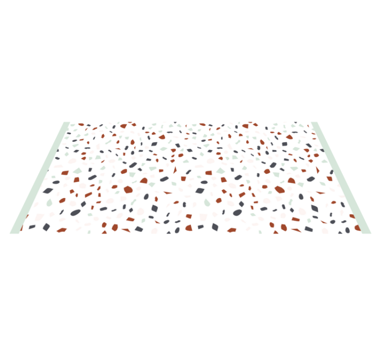 Vinyl Teppich Textur abstrakter terrazzo - TenStickers