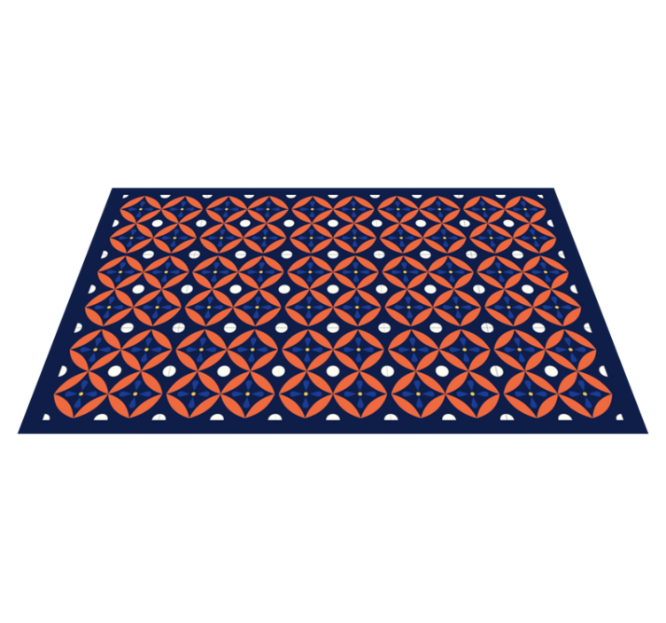 Vinyl teppich geometrisch mit geometrischem muster - TenStickers