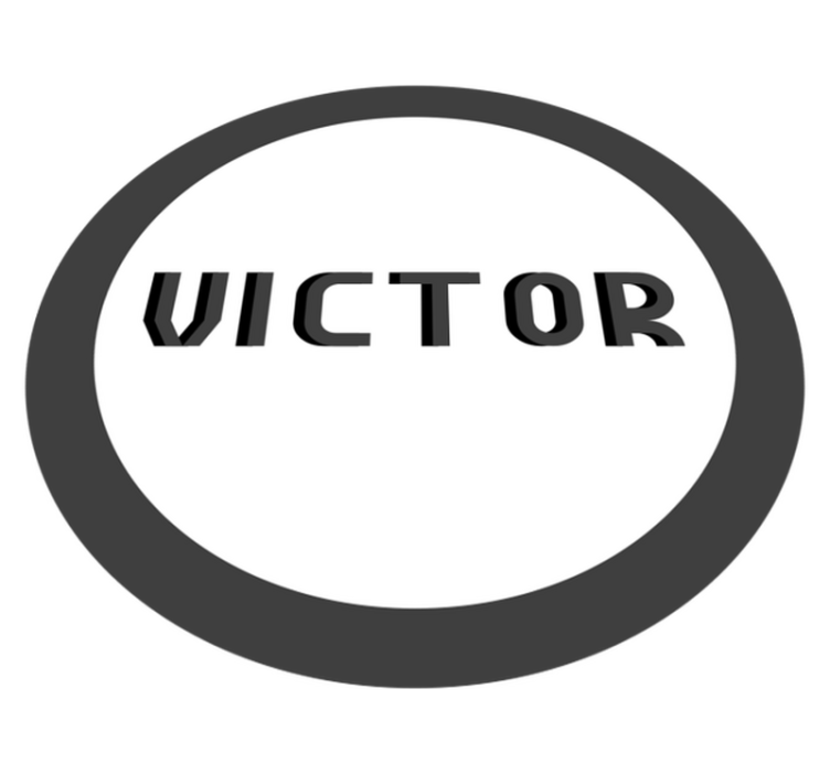 Vinyl Teppich mit Namen personalisiertes monogramm - TenStickers