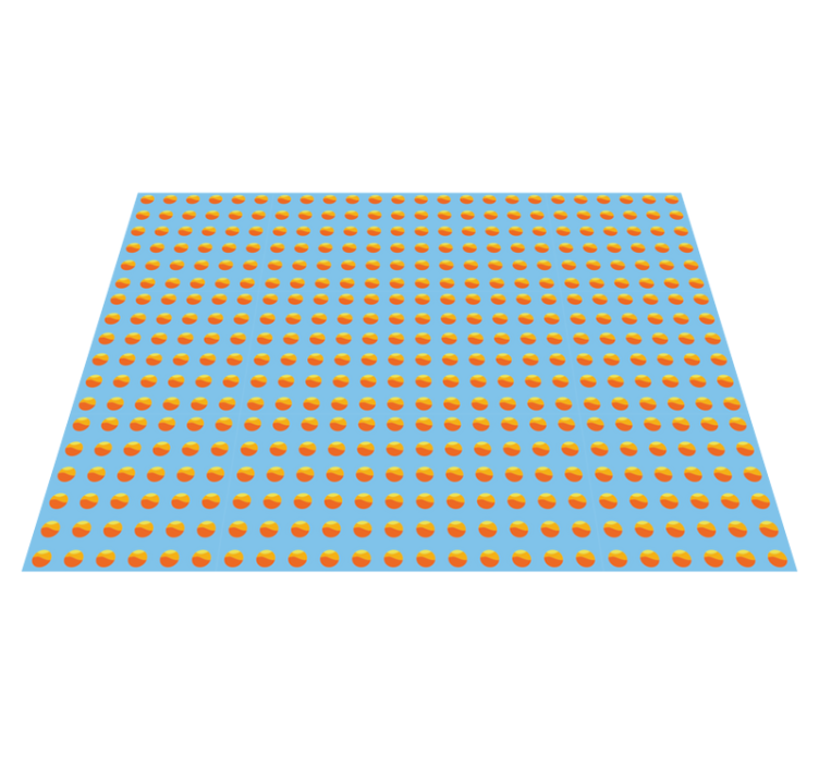 Vinylteppich Holzoptik sonnenschein-orangen-muster - TenStickers