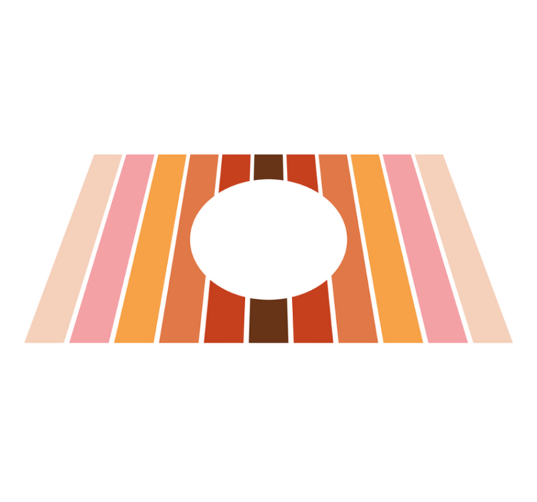 Vinyl Teppich gestreift geometrisches streifendesign - TenStickers