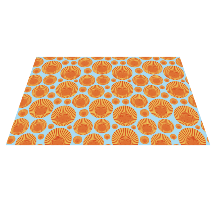 Vinyl Teppich geometrisch geometrischer sonnenstrahl - TenStickers