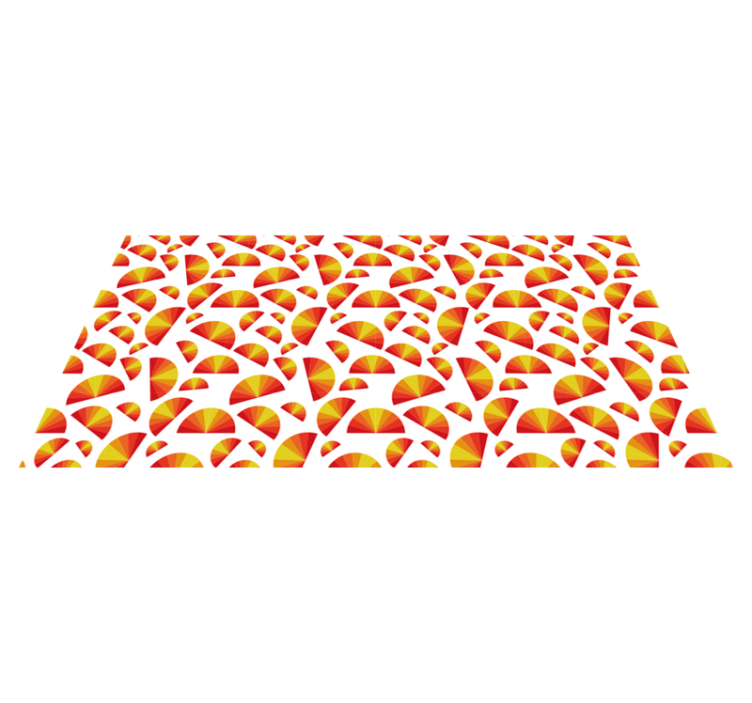 Vinyl Teppich geometrisch kreisförmige motivanordnung - TenStickers