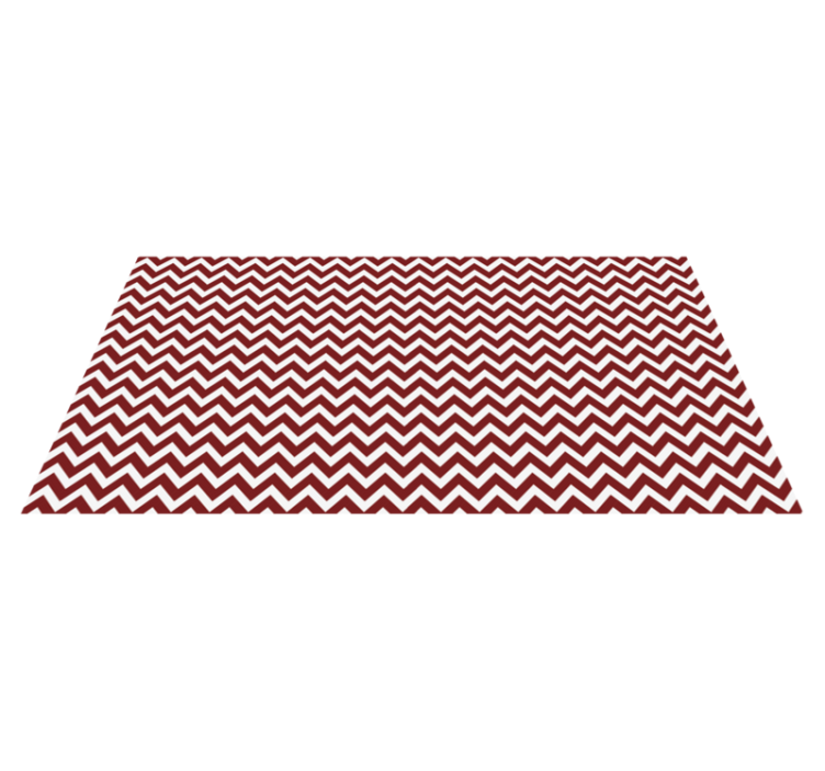 Vinyl Teppich geometrisch roter chevron-stil - TenStickers