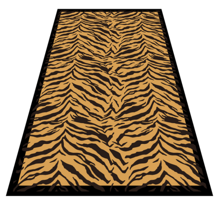 Vinyl teppich tiermuster tigerstreifen muster - TenStickers