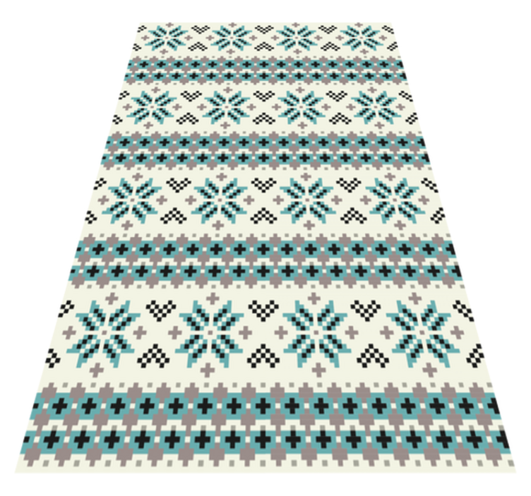 Vinyl teppich mandala im ethnischen muster - TenStickers