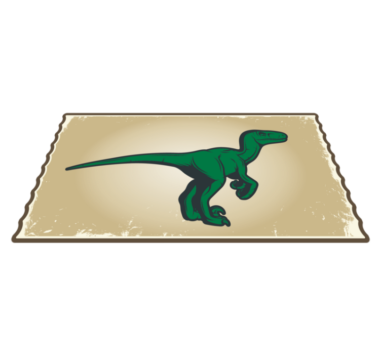 Vinylteppich kindlich dinosaurier t-rex charakter - TenStickers