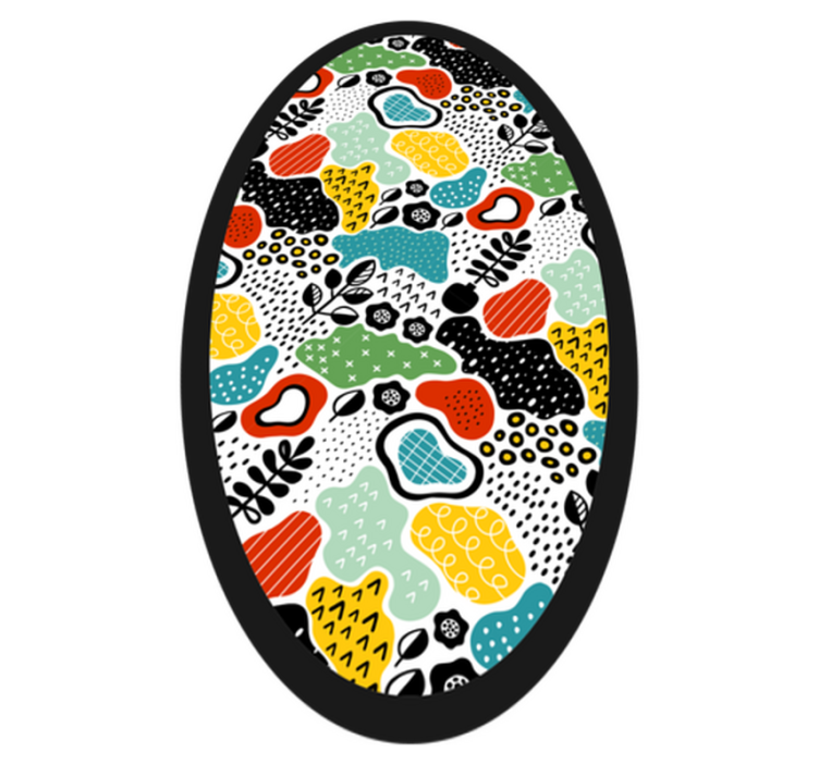 Vinyl Teppich Natur buntes naturmuster - TenStickers