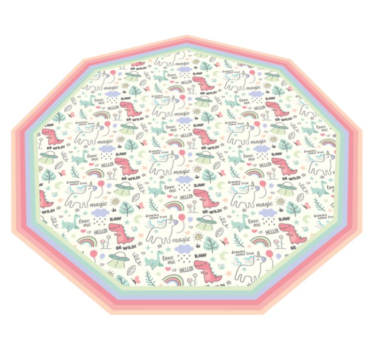 Vinyl Teppich Kinder verspieltes alphabet-motiv - TenStickers