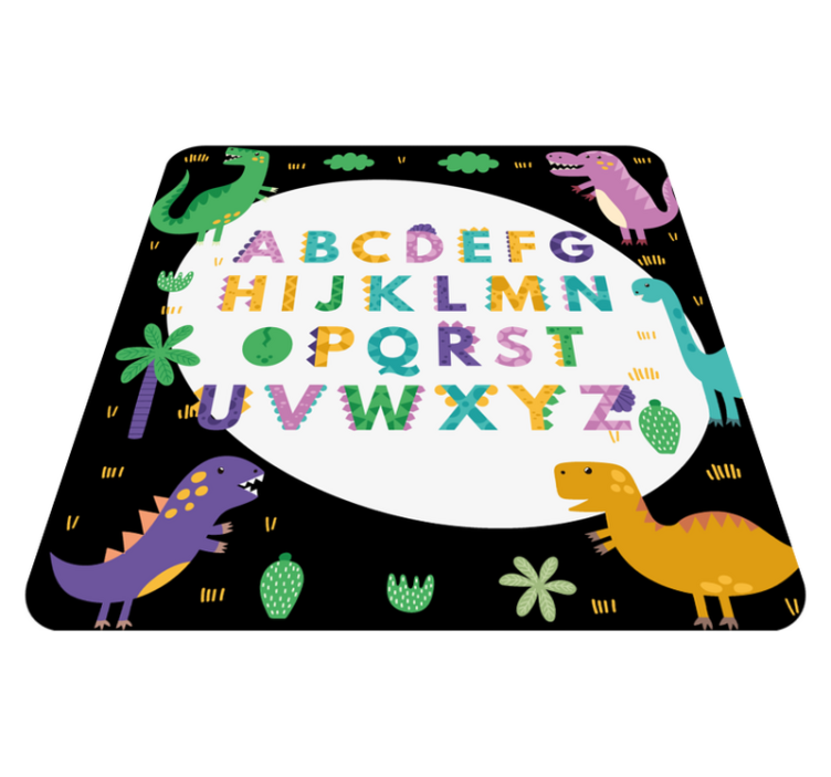 Vinyl Teppich Alphabet farbenfrohes, lehrreiches spiel - TenStickers