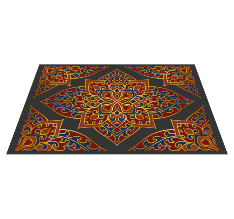 Vinyl teppich mandala mit aufwendigem design - TenStickers