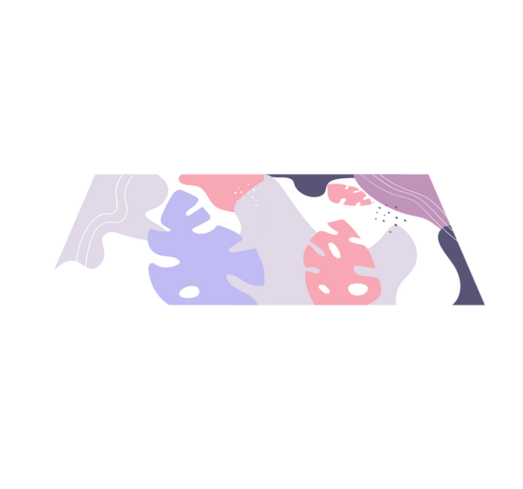 Vinyl Teppich Textur abstrakte monstera - TenStickers