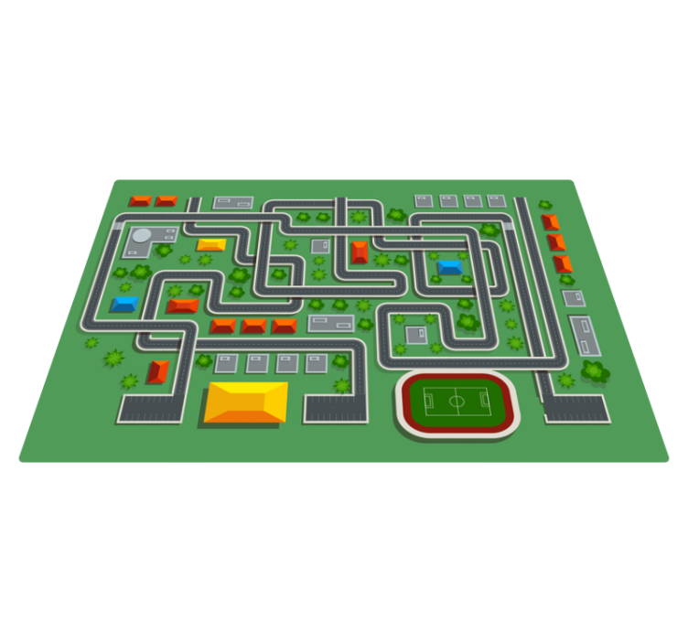 Vinyl Teppich Straßen stadtstraßengestaltung - TenStickers