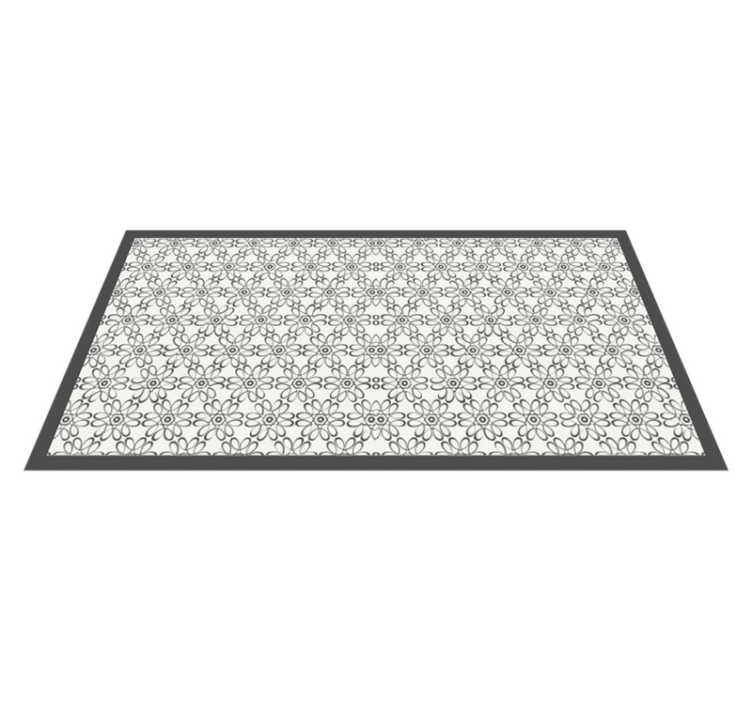 Vinyl Teppich Blumen läufer mit blumenmuster - TenStickers