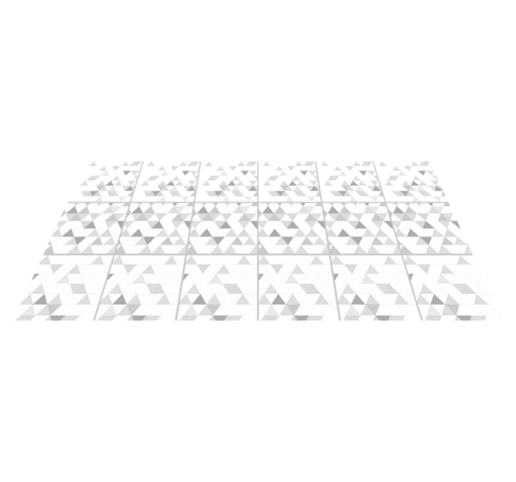 Vinyl Teppich geometrisch dreieckige graue motive - TenStickers