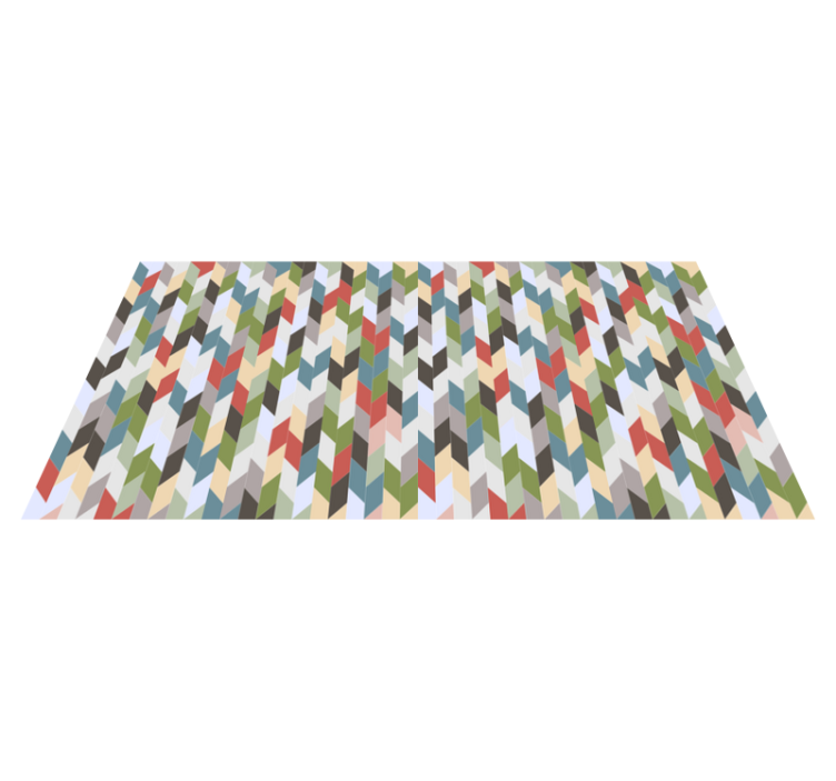 Vinyl Teppich geometrisch fischgrätenspektrum - TenStickers