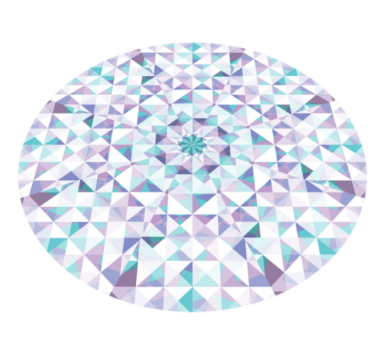 Vinyl Teppich geometrisch geometrisches kaleidoskop - TenStickers