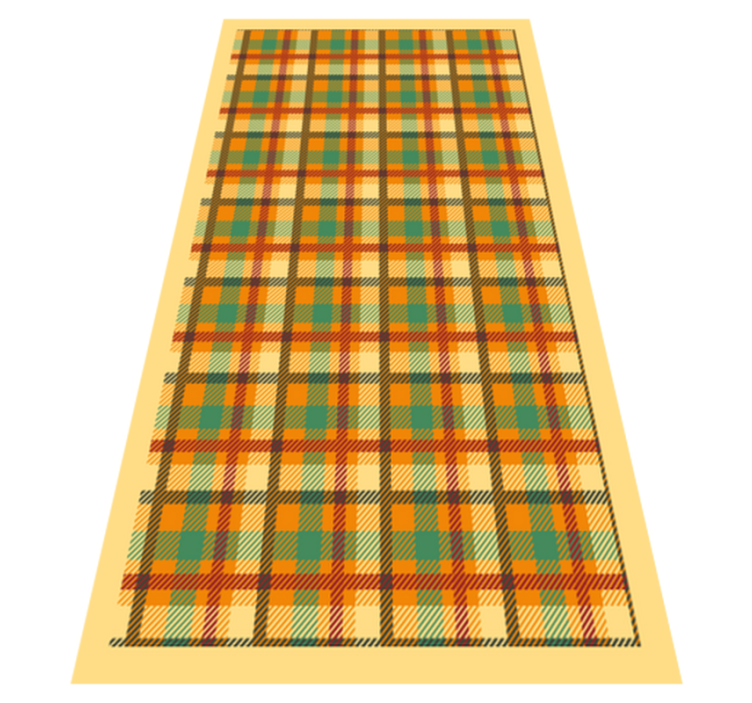 Vinyl Teppich gestreift tartan-karomuster - TenStickers