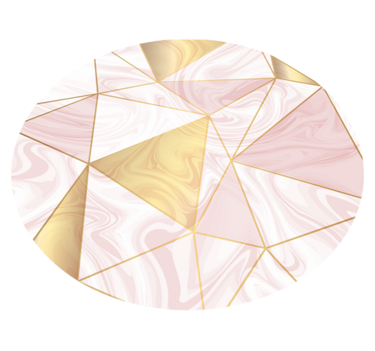 Vinyl Teppich geometrisch geometrische marmorkomposition - TenStickers