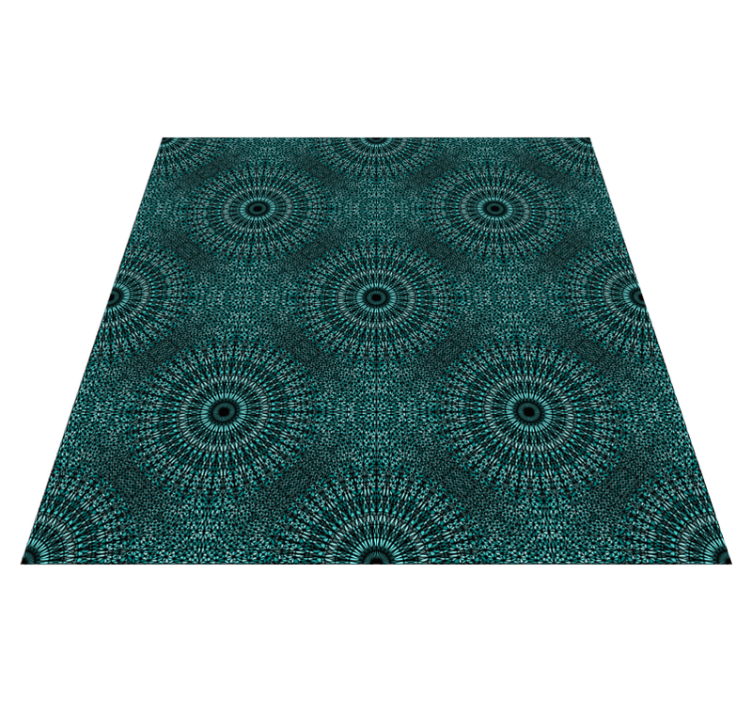Vinyl teppich mandala strahlen des mandalas - TenStickers