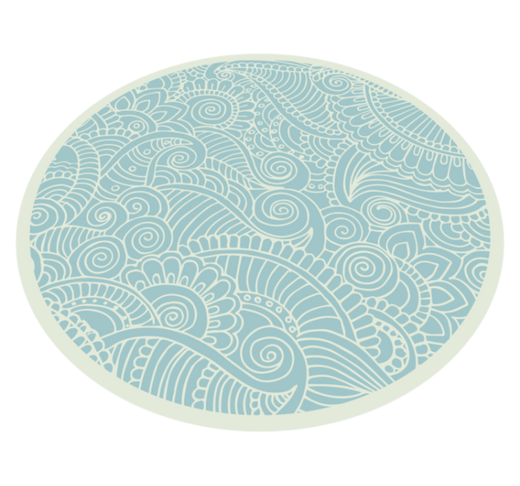 Vinyl Teppich Mandala drehendes mandala - TenStickers