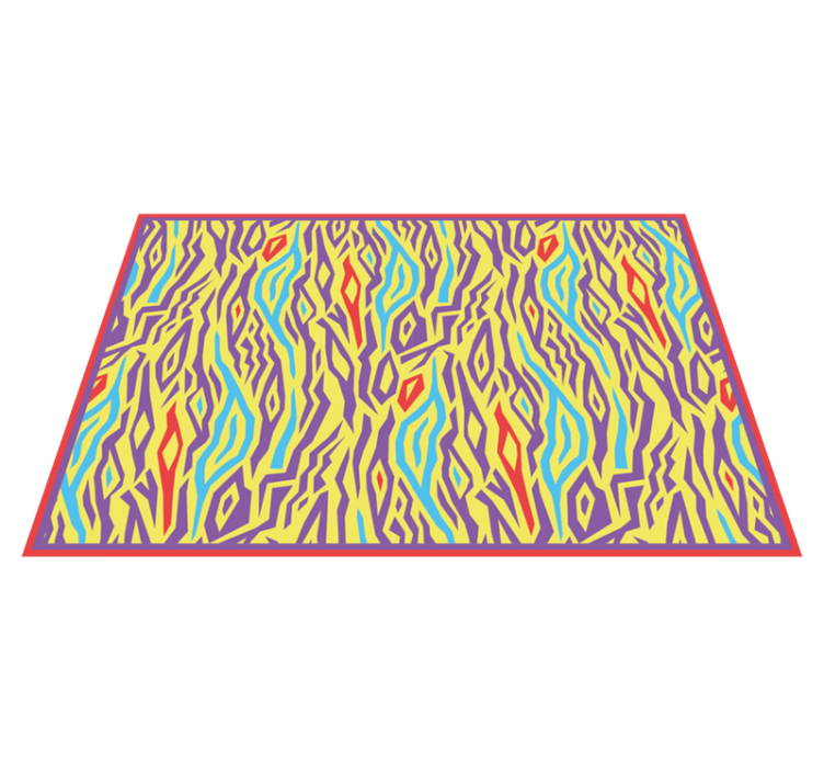 Vinylteppich Animal Print Vintage zebra tierdruck - TenStickers