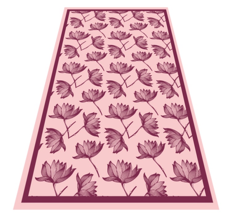 Vinyl Teppich Blumen blumenmusterdekor - TenStickers