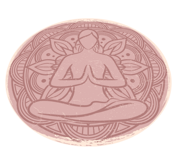 Vinyl teppich mandala für meditative momente - TenStickers