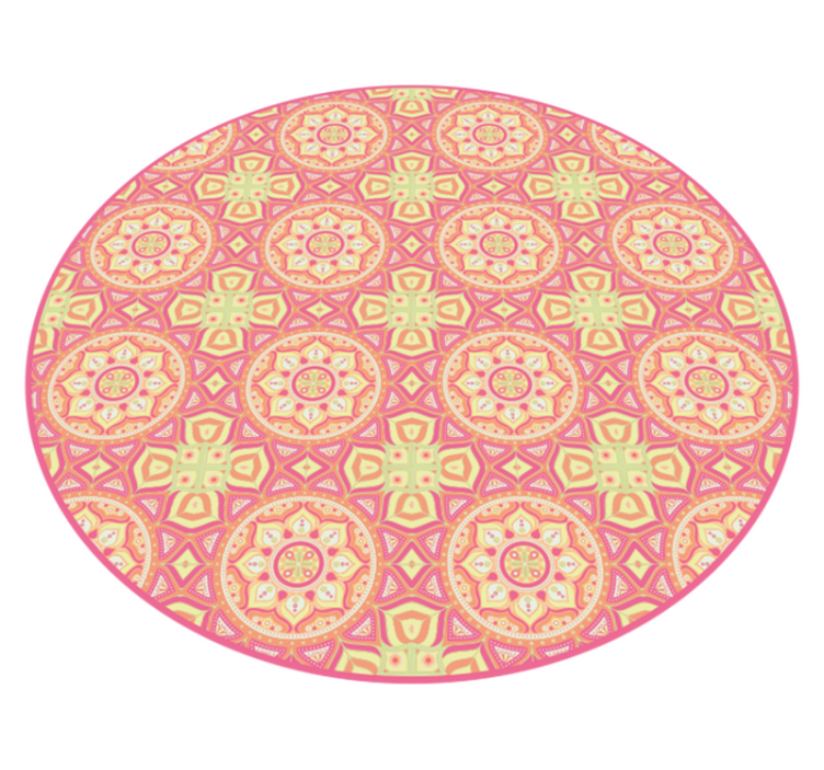 Vinyl teppich mandala mit mandala muster kreis - TenStickers