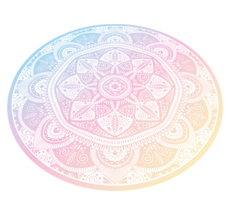 Vinyl Teppich Mandala edler Farbverlauf - TenStickers
