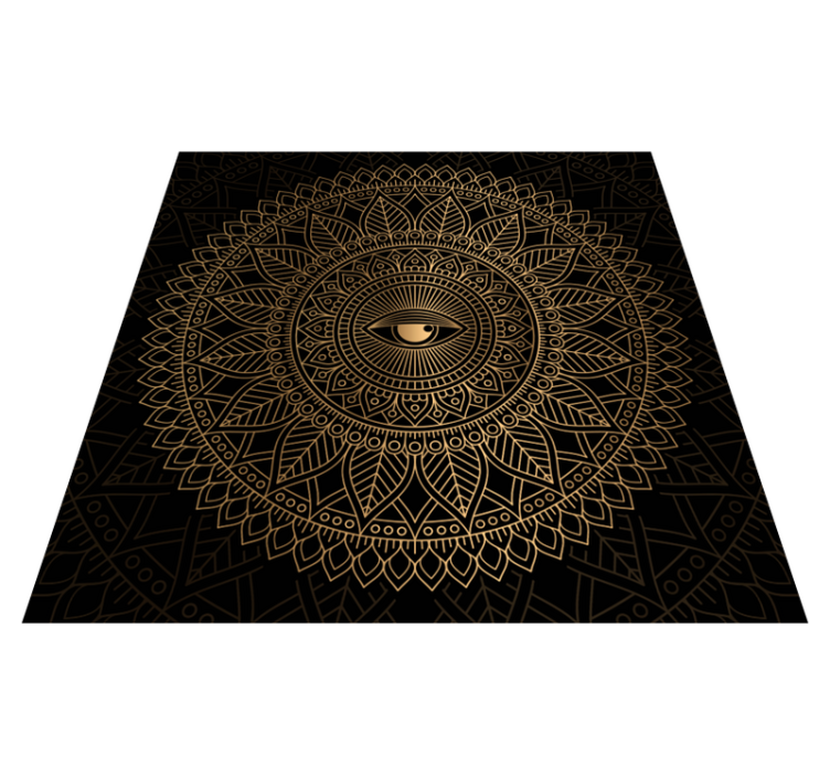 Vinyl teppich mandala mandala augenmittelpunkt - TenStickers