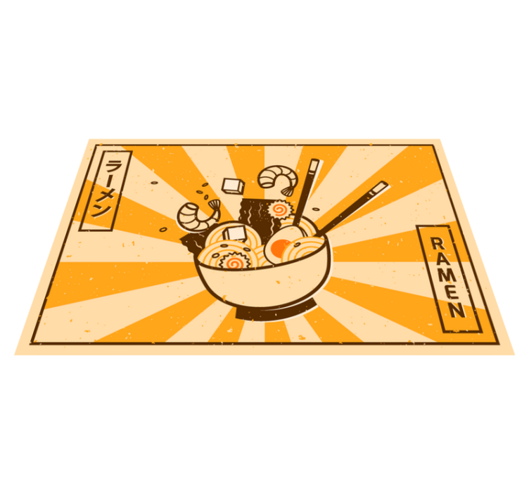Vinyl Teppich Küche Ramen - TenStickers