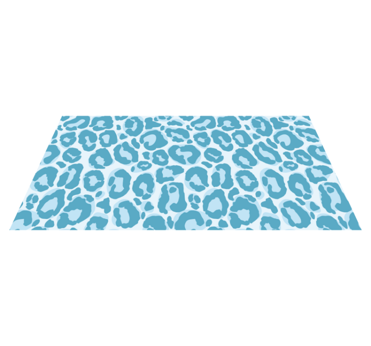 Vinyl Teppich Tiermuster blaue giraffenflecken - TenStickers