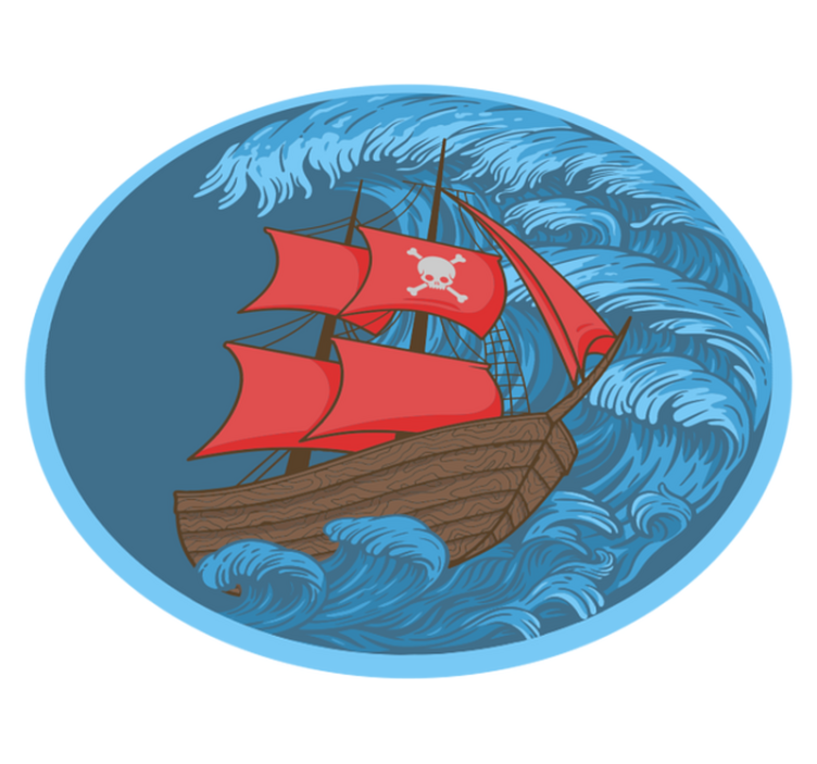 Vinyl Teppich Spiele piraten-spielzeit - TenStickers