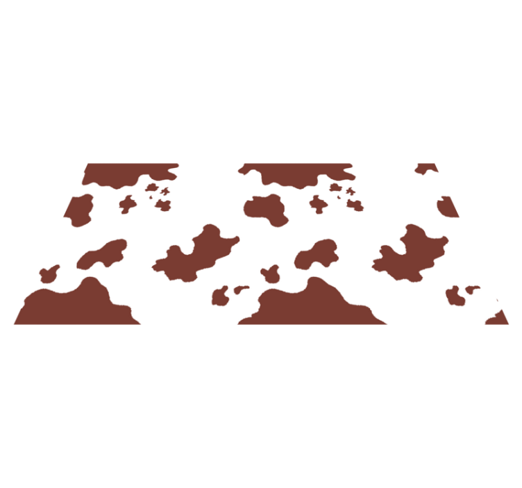 Vinyl Teppich Tiermuster kuhfellflecken - TenStickers