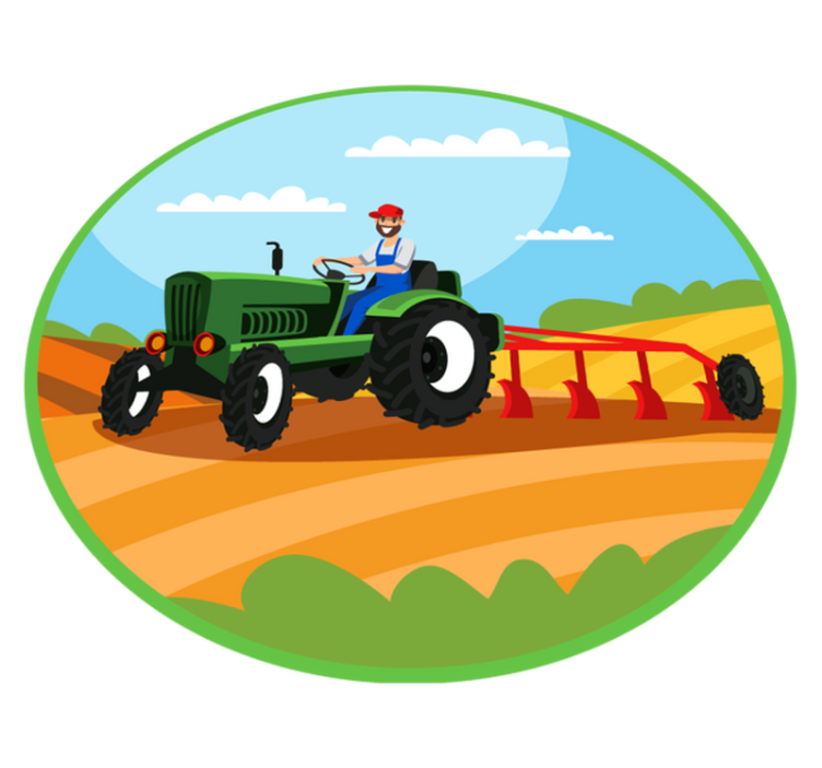 Vinyl Teppich Kinderzimmer Landwirtschaft - TenStickers