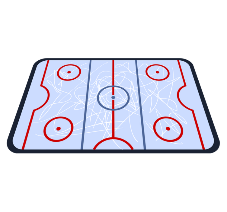 Vinyl Teppich Spiele hockeyspielfeld - TenStickers