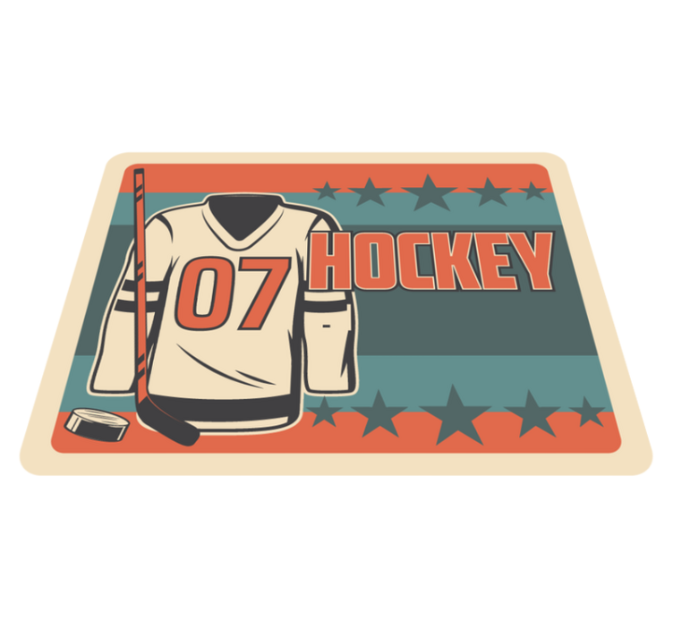 Vinyl Teppich Spiele hockey-themen - TenStickers