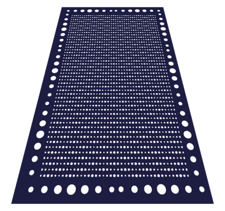 Vinyl Teppich gestreift polka dot eleganz - TenStickers