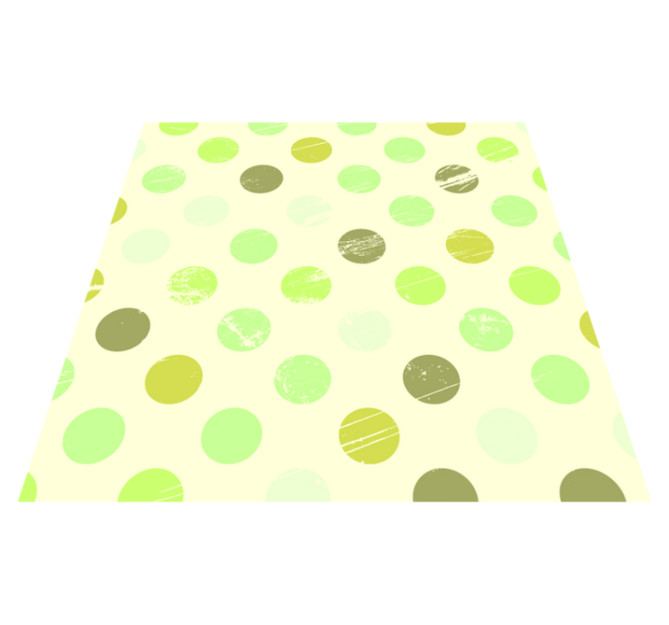 Vinyl Teppich geometrisch polka dot harmonie - TenStickers