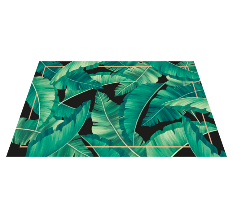 Vinyl Teppich Natur tropische blattmotive - TenStickers